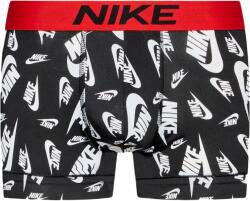 Nike Dri-Fit Essential Micro Trunk 1P - black shoebox print/uni red - Fekete