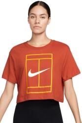 Nike Court Dri-Fit Heritage Crop Top - Narancssárga, Barna