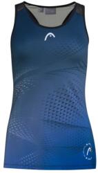 Head Play Tech Tank Top W - black/print padel - Kék