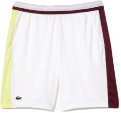 Lacoste Tennis x Daniil Medvedev Regular Fit Shorts - white/flashy yellow/bordeaux - Fehér