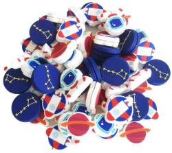 Gamma Wibrastop Gamma String Things Damps (60 szt. ) - Spaceman/Saturn/Milkyway/Rocket - Ezüst