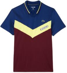 Lacoste Tennis x Daniil Medvedev Seamless Effect Polo Shirt - bordeaux/lime/navy blue - Többszínű