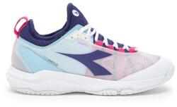 Diadora Speed Blushield Fly 4 + AG - white/blue print/pink yarr - Többszínű, Fehér