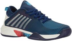 K Swiss Hypercourt Supreme - blue opal/blanc de blanc/lollipop - Fehér, Rózsaszín, Kék, Türkiz