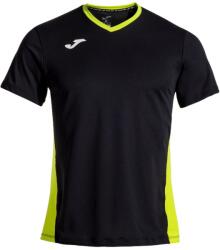 Joma Court Short Sleeve T-Shirt - black/green - Fekete