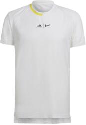 Adidas London Stretch Woven Tee - white/impact yellow - Fehér