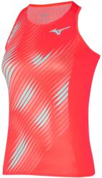Mizuno Printed Tank - fierry coral - Narancssárga, Piros