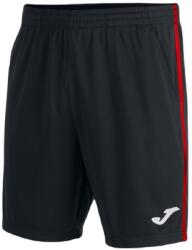 Joma Open III Bermuda M - black/red - Fekete