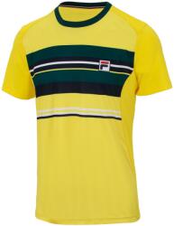 Fila T-Shirt Sean - buttercup/deep teal/teal stripe - Sárga
