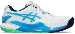 Asics Gel-Resolution 9 Clay - white/digital aqua - Fehér, Türkiz