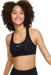 Nike Girls Swoosh Sports Bra - black/white - Fekete