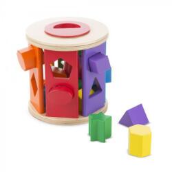 Melissa & Doug Gurulós Formarendező, Fa Készségfejlesztő Játék (KN9041)