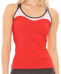 Lucky in Love Tech It Out Crossover Tank W/Bra - crimson - Piros