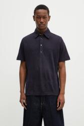 Paul Smith vászonpóló sötétkék, sima, M1R-446Z-P01764 - sötétkék M