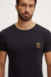 Versace t-shirt 2 db fekete, férfi, nyomott mintás, AU10193 1A10011 - fekete XL