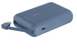 Belkin Powerbank 10 000 mAh 20W wbudowany kabel USB-C kék (BPB021hqBL)