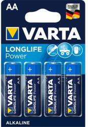 VARTA 4906121414 Longlife Power AA (LR6) alkáli ceruza elem 4db/bliszter (4906121414) - bevachip
