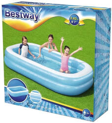 Bestway Családi medence, kék-fehér, 262x175x51 cm