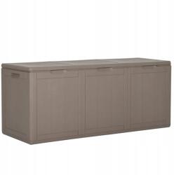 vidaXL Kerti láda, 270 L, barna, Pp rattan (8720286768013)