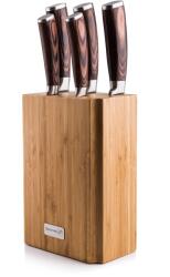 G21 Gourmet Nature 5 db-os késkészlet - bambusz tartóval (6002218)