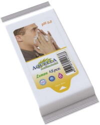 Aquella nedves törlõkendõ Antibacterial Lemon 15 db (AQU.ANL.15)