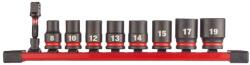 Milwaukee 3/8" Gépi Dugókulcs 6 lapú, rövid készlet (9 részes) 1 db (4932480454)