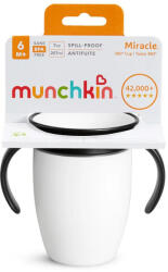 Munchkin Miracle Cup itatópohár, 207 ml - fehér/fekete - babyshopkaposvar