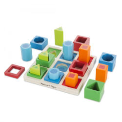 Melissa & Doug Melissa and Doug Fa készségfejlesztő játék, 3D formaegyeztető (KN58200)