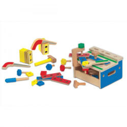 Melissa & Doug Barkácsasztal, Fa Készségfejlesztő Játék (KN9386)