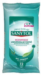  SANYTOL fertőtlenítő/univerzális törlőkendők 72=36db maxi