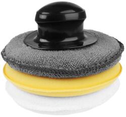 CARMOTION Mikrofáz polírozó szivacsok 12, 5 x 2 cm, 3 db, tépőzáras tartóval, Carmotion