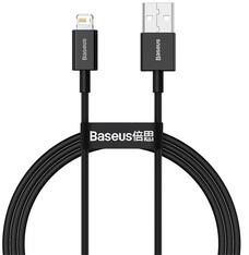 Baseus USB Type-A - Lightning gyorstöltő adatkábel 1m, fekete (CALYSA01) (CALYSA01)