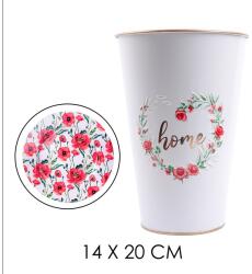 IRIS bádog váza piros pipacs 14, 5x22, 5cm (81052) - bestbyte