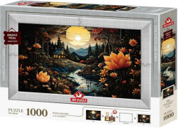 Art Puzzle Комплект пъзел, рамка и лепило Art Puzzle от 1000 части - Красотата на нощта (5666)