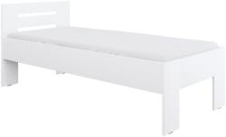 TEMPO KONDELA Ágy, 90x200, fehér, BASIS - mindigbutor