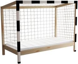 TEMPO KONDELA Montessori ágy, természetes/fehér/fekete, 90x200, FUTAL - mindigbutor