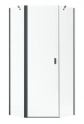 Radaway Nes Brushed GunMetal PTJ szögletes szálcsiszolt fegyvermetál zuhanykabin 90x80J (10052000-92-01R+10052300-92-01)