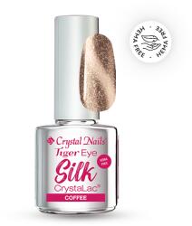 Crystal Nails TPO FREE Tiger Eye Silk HEMA Free CrystaLac - Coffee 4 ml