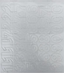  Öntapadós matrica, 3 cm-es, számlap, fehér (LUIN132) - officemarket