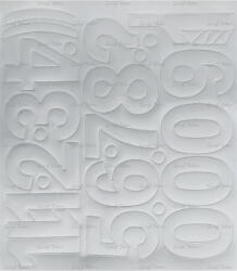  Öntapadós matrica, 5 cm-es, számlap, fehér (LUIN141) - officemarket