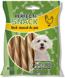 Perfect Snack Perfect Snack, recompense delicioase pentru caini, Stick rasucit de pui, 80 g