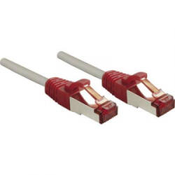Lindy RJ45 Hálózat Csatlakozókábel CAT 6 S/FTP 0.50 m Szürke Védővel LINDY (47836)