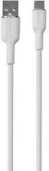PURO Soft USB-A - USB-C Cable 1.5m - White (PUUSBCICONWHI) - vexio