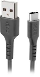 SBS TECABLETC220K USB-A - USB-C Cable 2 m - Black (TECABLETC220K) - vexio