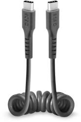 SBS TECABLETYPCCSK USB-C spiral cable - USB-C 0.5m - black (TECABLETYPCCSK) - vexio