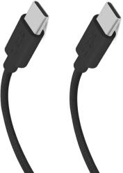 SBS TECABLETISSUETCK USB-C - USB-C 1.5m 60W braided cable - black (TECABLETISSUETCCK) - vexio