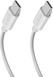 SBS TECABLETISSUETCC2G Cable 2 x USB-C 2m 60W with Power Delivery - Gray (TECABLETISSUETCC2G) - vexio