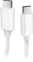 SBS TECABLETISSUETCCG USB-C - USB-C 1.5m 60W braided cable - gray (TECABLETISSUETCCG) - vexio