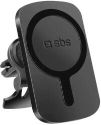 SBS TESUPWIR15WMS Smartphone Holder with Charger Compatible with MagSafe - Black (TESUPWIR15WMS) - vexio