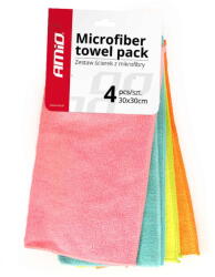 AMiO Produse microfibra Set de 4 lavete auto din microfibră 30x30 cm cwash-02 amio-01046 (AMI-01046) - vexio